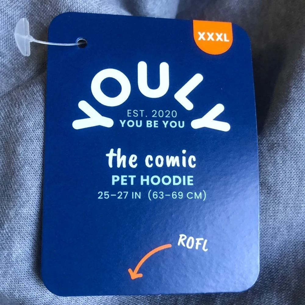 NWT Youly hoodie Hooman Shadow Sweatshirt XXXL